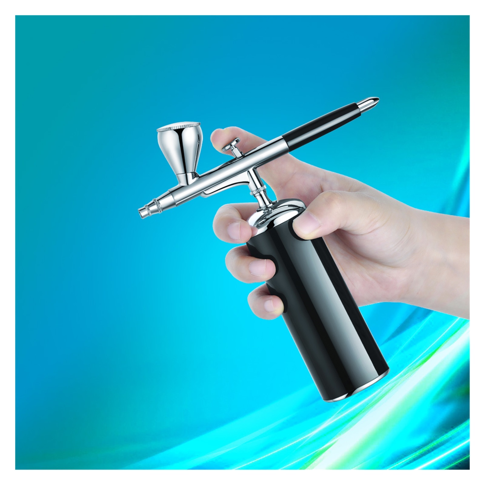 Cordless Airbrush Kit Portable Handheld Air Brush Gun for Makeup Cake Decoration Model Coloring Manicure Tattoo Art Drawing ,Ingeniously Designed