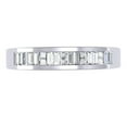 thumbnail image 3 of Dazzlingrock Collection 0.33 Carat (ctw) 10K Princess & Baguette Cut Diamond Wedding Stackable Band 1/3 CT, White Gold, Size 6, 3 of 4