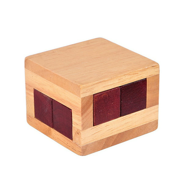 Mini puzzle en bois boîte de déverrouillage jouet labyrinthe casse