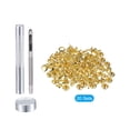 thumbnail image 3 of 50 Sets Leather Rivets Gold Tone 10mm Double Cap Brass Rivet Studs with Setting Tools, 3 of 5