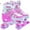Pink, variant on JZY Children's Adjustable Roller Skates for Boys & Girls – Full Light-Up Wheels, Suitable for Beginners Aged 5-8 & 8-12, Ideal for Indoor & Outdoor Sports