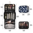 thumbnail image 3 of Portable Travel Toiletry Bag Roll up Makeup Bag Spacious Hanging Hook Makeup Bag for Travel Gym Camping Halloween Ghost Pattern, 3 of 9