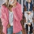 thumbnail image 4 of Winter Shaggy Jacket for Womens Plus Size Zipper Coats Long Sleeve Warm Blouses Casual Solid Color Jacket Plush Top Sudadera de invierno para Mujer 2025 Winter Tops Blouse for Women Casual Coat, 4 of 5