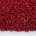 thumbnail image 4 of SAFAVIEH August Sophia Solid Shag Area Rug, Red, 6'7" x 6'7" Round, 4 of 8