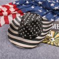 thumbnail image 2 of Women Men 4th of July American Flag Western Cowboy Hat USA Independence Day Arnival Party Cowgirl Cap Wide Brim Hat, 2 of 7