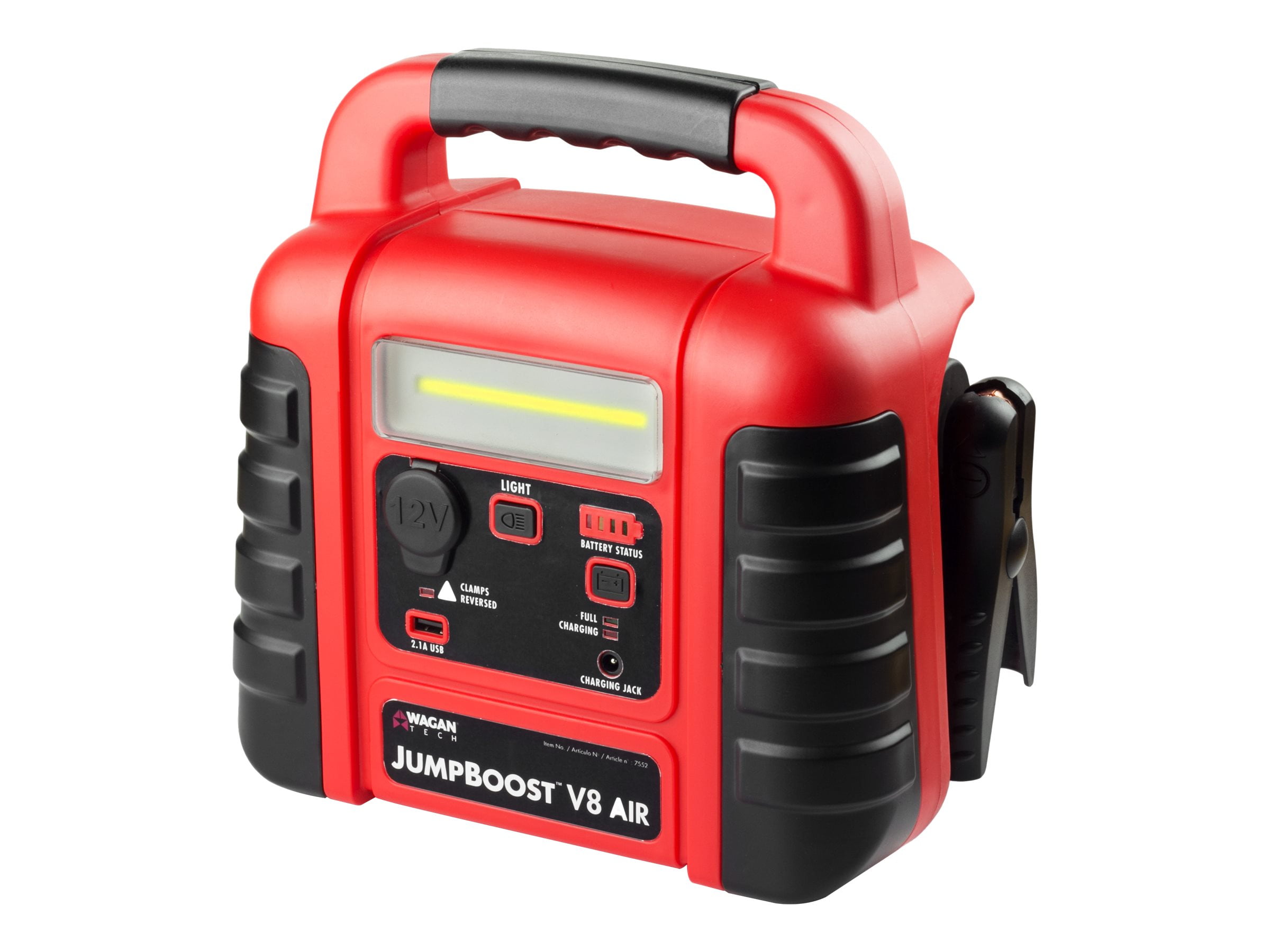 Wagan JumpBoost V6 Air Jump starter + car power adapter lead acid