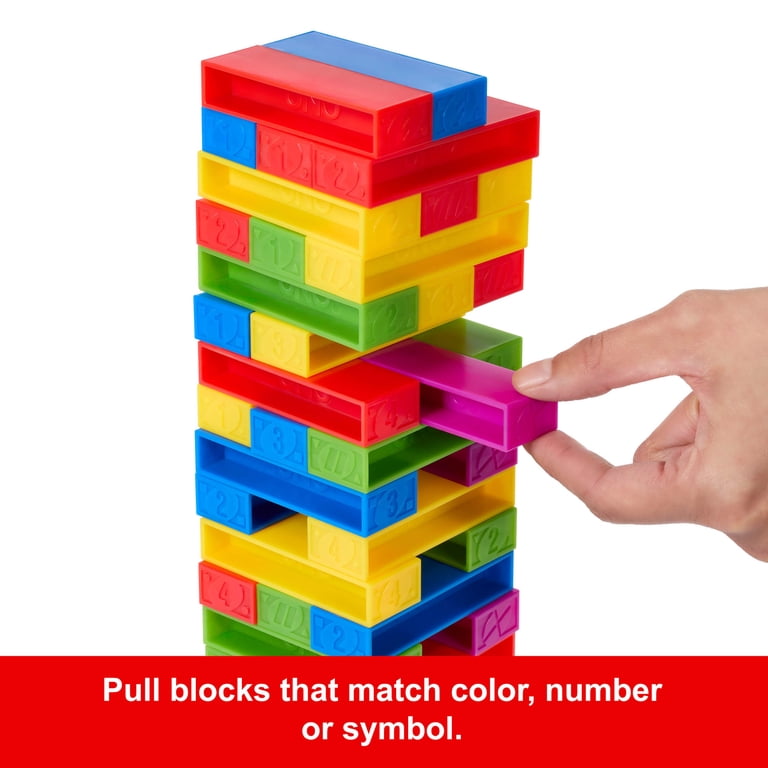 UNO Stacko Game, 45 Colored Blocks Tower Challenge photo 4