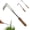 #B, variant on L-Shaped Stainless Steel Crevice Weeder, Ergonomic Beech Handle, For Garden Patio Paving Moss
