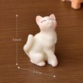 thumbnail image 1 of 2 Piezas De Gatitos Realistas Creativos Micropaisajes Artesanías De Resina Dibujos Animados Lindos Gatitos Simulación Animal Accesorios De Bolas De Cristal, Beso Gato Blanco, 1 of 1