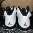 thumbnail image 4 of NEW N I-K-E A i r-Jor-dan 5 Retro Metallic Silver White Black NBY DD0587-110 Size 11.5, 4 of 6
