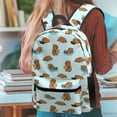 thumbnail image 5 of Psesaysky Cute Capybara Trippy Mushroom Backpack Kids School Bag, Cartoon Butterfly Snail BookBags 4 Pcs Lunch Box Water Bottle Carrier Bag, Starry Girls Boys Large Capacity Rucksack, 5 of 7