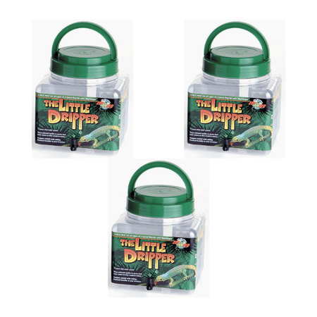 70oz Little Dripper for Chameleons ( 3 Pack )- Includes Attached DBDPet Pro-Tip Guide - Let Water Continuously Drip into Your Chameleon's Enclosure!