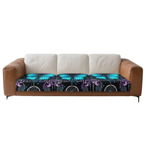 Xoenoiee Butterfly Flower Pattern Stretch Individual Chair Couch Cushion Cover Sofa Cushion Furniture Protector Sofa slipcover Soft Flexibility with Elastic Bottom