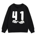 thumbnail image 3 of SJLDQY Girl's Sweatshirts Trendy Graphic Relax-fit Pullover Tops Long Sleeve Crew Neck Sweatshirt Size 3-4 Years, 3 of 4