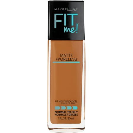 Maybelline New York Fit Me Matte + Poreless Foundation, Warm (The Best Foundation For Oily Skin And Large Pores)