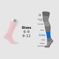 thumbnail image 3 of Cosyfeel Women's Loose Diabetic CREW Socks, Bamboo, Wide, Thin, Seamless Toe and Non-Binding Top, 4 Pairs, 3 of 8