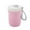 Pink, variant on Lilixerw Double Wall Insulated Breakfast Cup with Leak-Proof Lid & Handle,Microwave & Travel Safe Household Cup,Thermal Coffee Mug for Office,11.5oz,Pink,4.53x3.15in