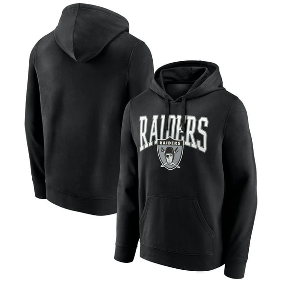 Men's Black Las Vegas Raiders Gridiron Classics Campus Standard Pullover Hoodie