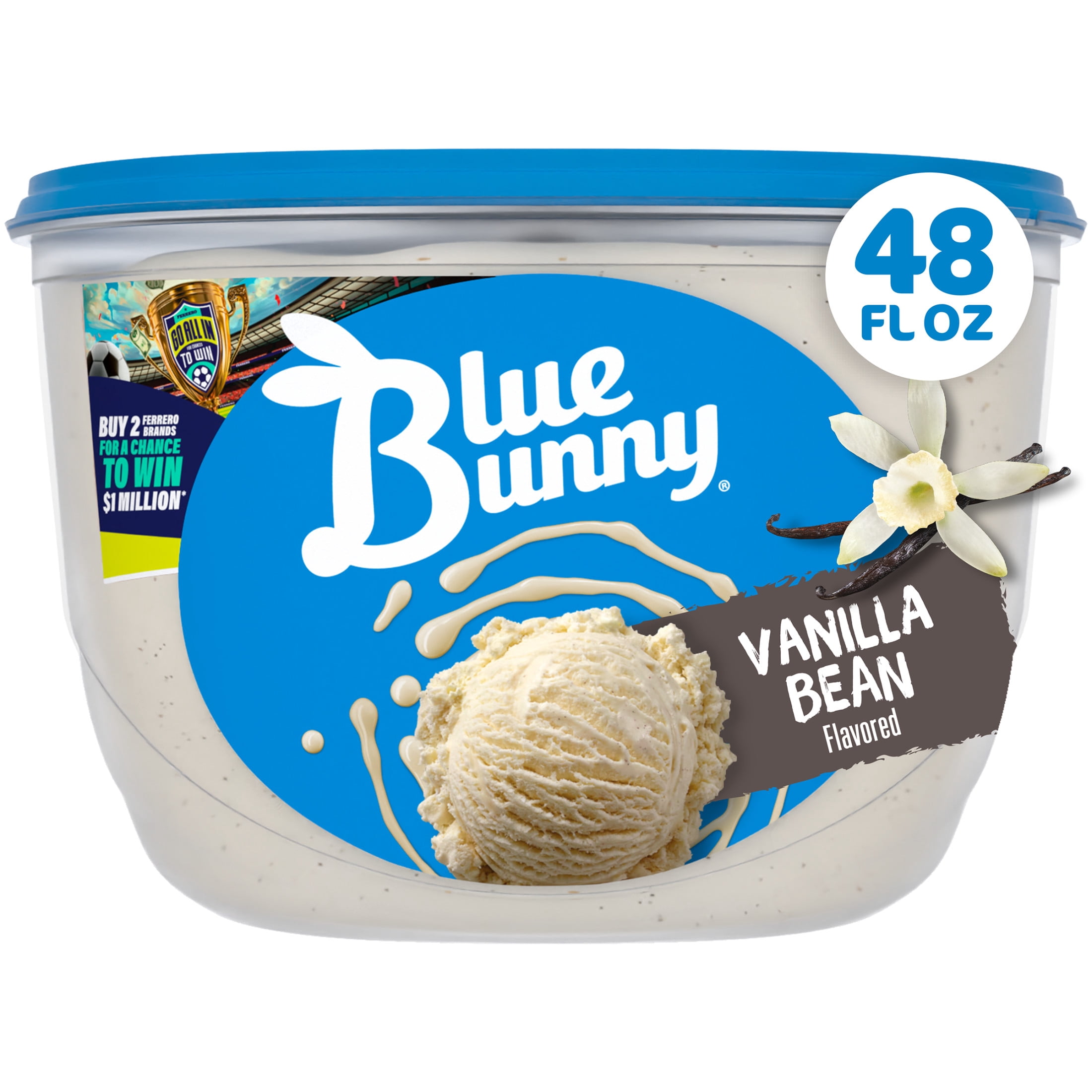 Blue Bunny Vanilla Bean Flavored Ice Cream, 48 fl oz