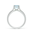 thumbnail image 2 of ANGARA Natural Solitaire 1.35 ct Aquamarine Split Shank Engagement Ring in 14K White Gold for Women (Size-8x6mm) | March Birthstone, Anniversary, Jewelry Gift for Women | Natural Aquamarine Ring, 2 of 10