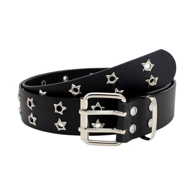 Ceinture Double Rangée Creuse Punk Décontractée à la Mode pour Femmes Lot C6