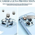 thumbnail image 3 of Bling Diamond Camera Lens Protector for iPhone 13 Pro & iPhone 13 Pro Max, Dteck Glitter Metal Lens Protective Cover, Blue, 3 of 4