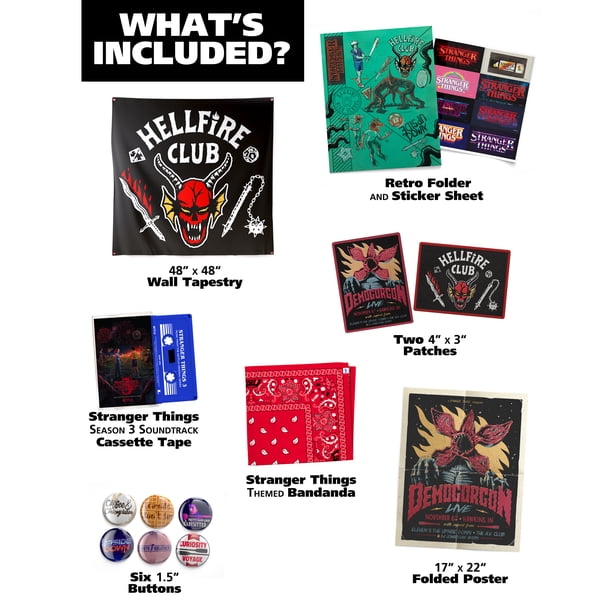 Stranger Things Collectors Box Bundle - Features Over 10 Exclusive