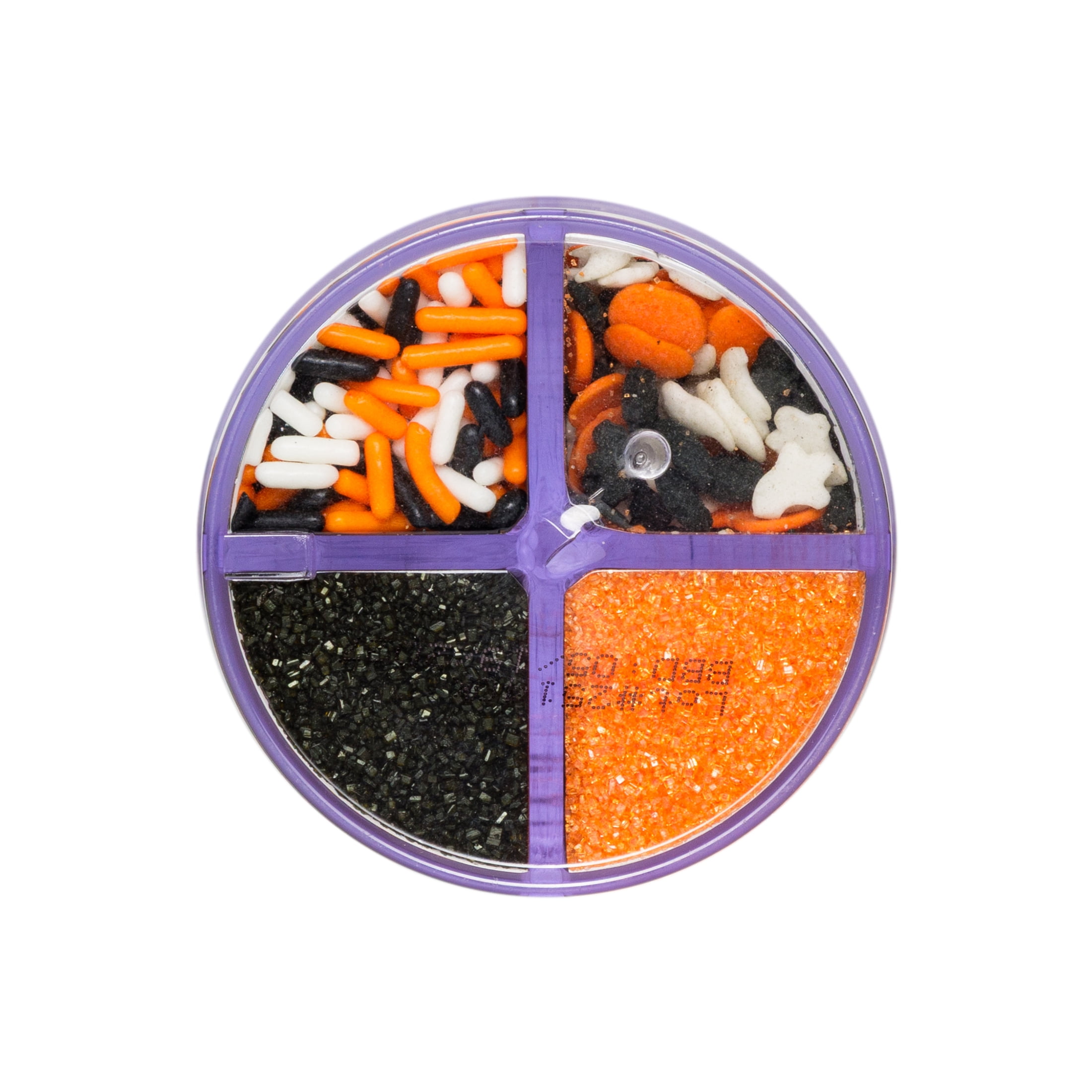 Great Value Sprinkles 4- Cell Halloween Multicolor Sanding Sugar & Sprinkle Mix, 4.4 oz