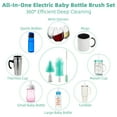 thumbnail image 6 of Electric Bottle Brush Cleaner, Portable Rechargable Baby Bottle Brush Kit for Travel with Silicone Nipple & Straw Brush, Drainage Rack, Storage Box, Perfect Essentials Gift for Mom After Birth, 6 of 8