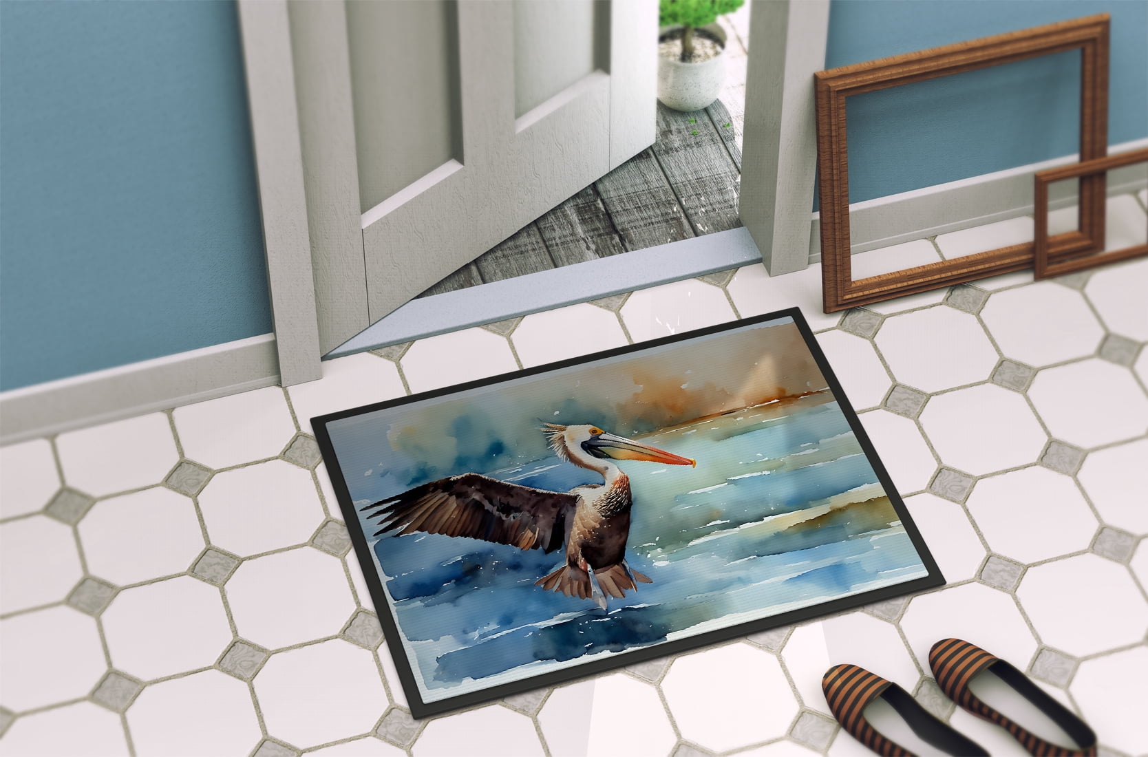 Carolines Treasures DAC2856MAT 18 x 27 in. Unisex Pelican Doormat