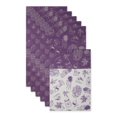 thumbnail image 1 of EGGPLANT MARKET PRINT FRIDGE LINER SET/6, 1 of 1