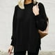 thumbnail image 2 of Jersey para mujer sudadera Tops sudadera informal holgada Top ropa diaria femenina, 2 of 7