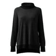 thumbnail image 4 of Aayomet Gym Tops For Women Women's Long Sleeve Running Hoodie, Lightweight Sports Sweatshirt, Active Performance Hooded Pullover T-Shirts,Black XXL, 4 of 5