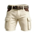 thumbnail image 4 of Men's Casual Cargo Shorts Outdoor Lightweight Breathable Textured Hiking Fishing Cargo Shorts Summer Casual Athletic Bottom with Pockets, 4 of 5