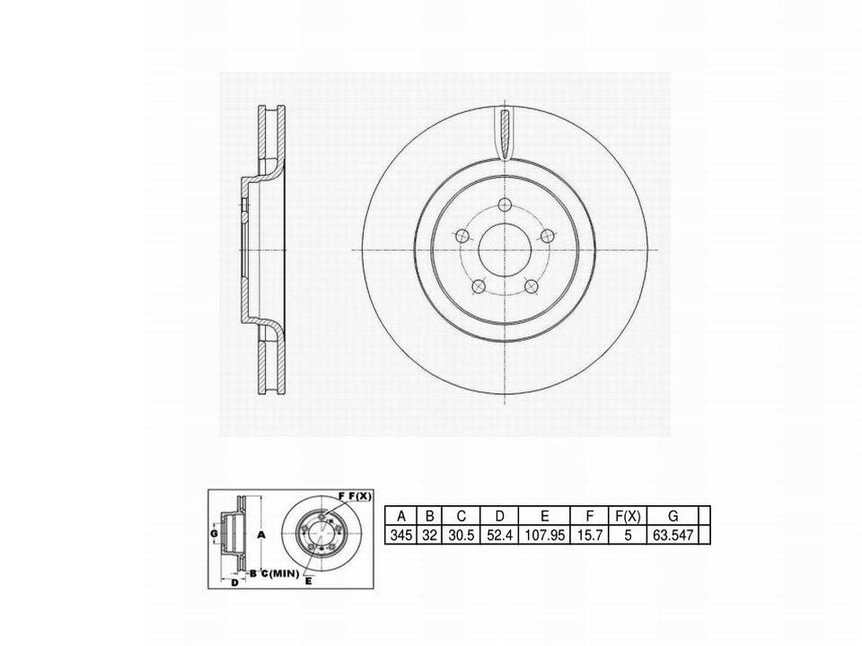 UltraHC Coated High Carbon Brake Rotor, Front UR007370