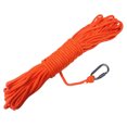 thumbnail image 2 of BeGrit Floating Rope 1/4" X 33' Polypropylene Rope Anchor Rope Mooring Rope Kayak Canoe Tow Throw Line with Carabiner for Boat Camping Hiking Awning Tent 6mm x 10m, 2 of 2