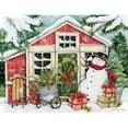 thumbnail image 2 of Lang Companies, Snowmans Farmhouse Greeting Card, 2 of 4