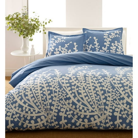 City Scene Branches French Blue Duvet Cover Set Full Queen