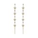 thumbnail image 1 of Pendientes colgantes Yashi araña con 2 hojas de cristal y diamantes de imitación color negro, 1 of 1