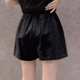 thumbnail image 4 of up to 60% off Gifts Usmixi Womens Cotton Linen Shorts Casual Solid High Waist Loose Straight Summer Short Pants Ladies Leisure Wear Shorts with Pocket Black m, 4 of 4