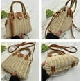 thumbnail image 6 of Municipal Women Straw Crossbody Bag Handwoven Basket Handbags Summer Beach Weave Shoulder Bag Bamboo Handle Handmade Hobo Purse, 6 of 8