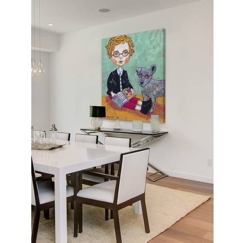 "Clever Boys" Painting Print on Wrapped Canvas