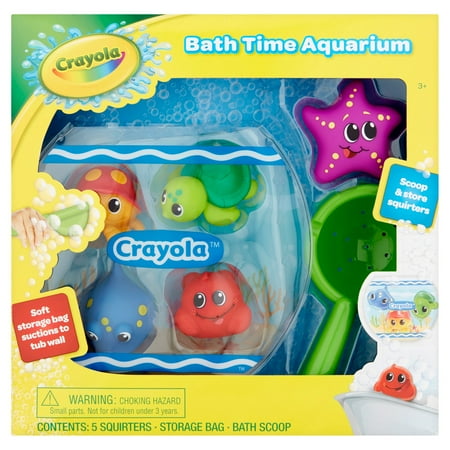 Crayola Aquarium Themed Bath Toys Gift Set 7 Pcs Walmart Com