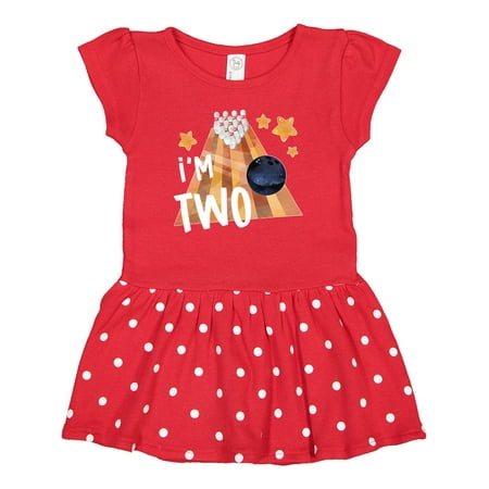 

Inktastic I m Two Bowling Ball and Pins 2nd Birthday Gift Baby Girl Dress