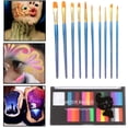 thumbnail image 1 of de Pintura Profesional 10 Pinceles Party Halloween Art Hugo Pintura corporal, 1 of 10