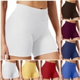 thumbnail image 2 of felwors High Waisted Biker Shorts Tummy Control Seamless Workout Yoga Running Volleyball Blue for Size L, 2 of 9