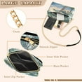 thumbnail image 3 of FORMRS Women Crossbody Purse with Chain Strap Vegan Leather Shoulder Handbag, Beige Mountain, 3 of 7