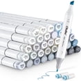 thumbnail image 1 of Marcadores de alcohol Ohuhu Grey Tone, 36 colores en escala de grises y batidora, 1 of 9