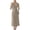 Khaki, variant on Women's Full Slip for Under Dresses Sleeveless Nightgown Cami Dress with Built in Bra for Nursing