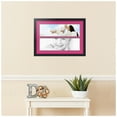 thumbnail image 2 of ArtToFrames Collage Photo Picture Frame with 2 - 6x20" Openings, Framed in Black with Tulip and Black Mats (CDM-3926-37), 2 of 8
